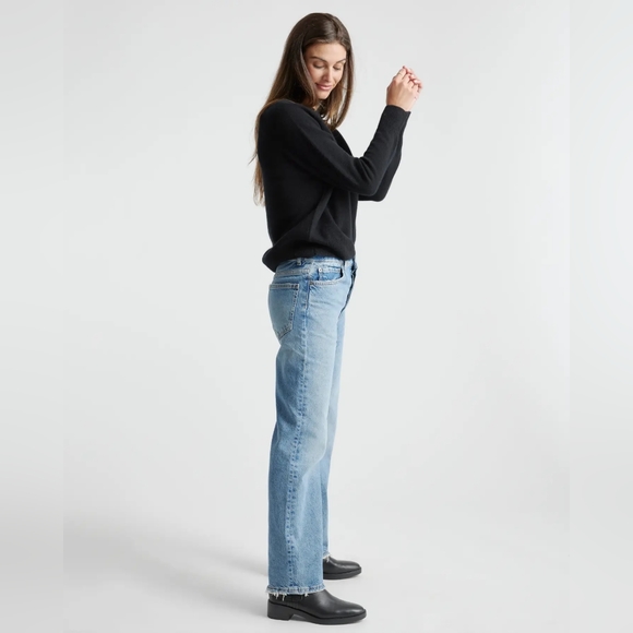 NEW Quince Mongolian Cashmere Boatneck Sweater Back Sz M - Picture 6 of 16